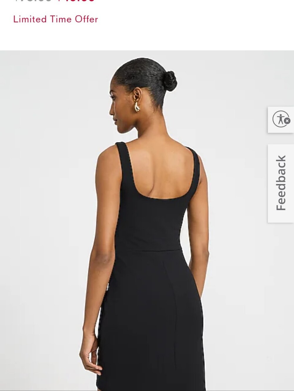Black Tie-Waist Sleeveless Mini Dress - Picture 2 of 6